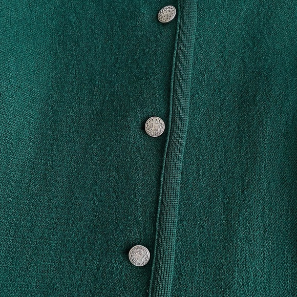 Vintage Moffat Woollens Wool Sweater Jacket/ Blazer in Forest Green - Picture 3 of 8